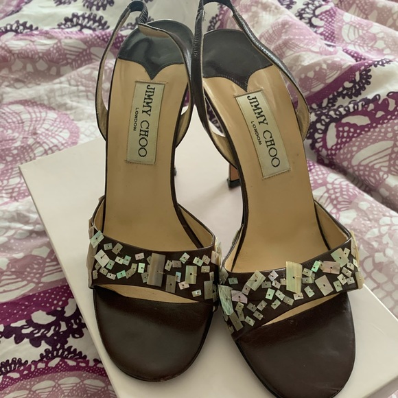 Barely worn, elegant Jimmy Choo slingbacks - Picture 1 of 3